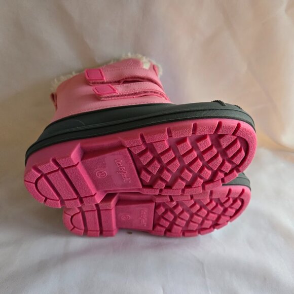 Cat & Jack Pink Winter Snow Boots - Girls Size 12 - NEW - Picture 6 of 6